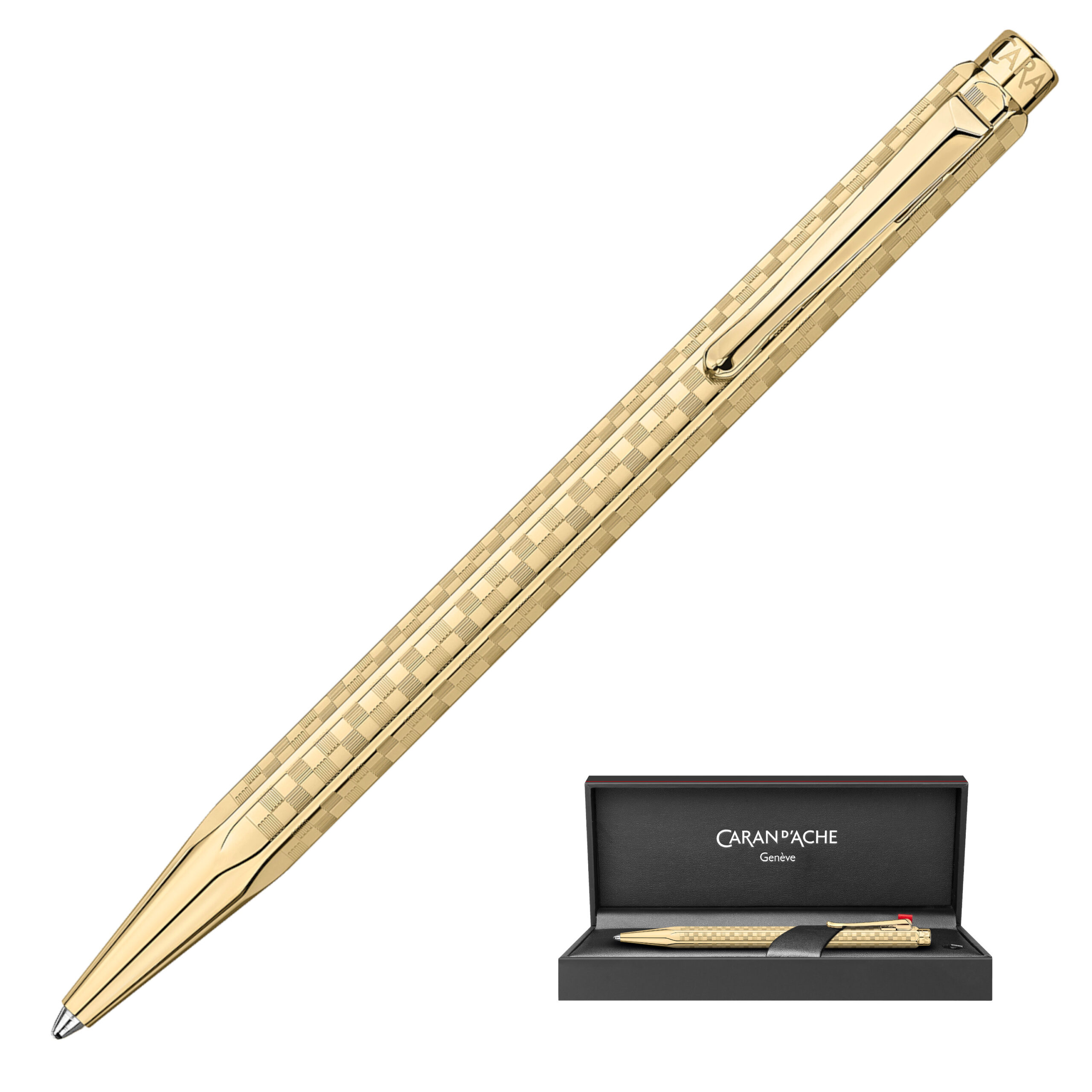Długopis Caran d'Ache Ecridor Damier Gold