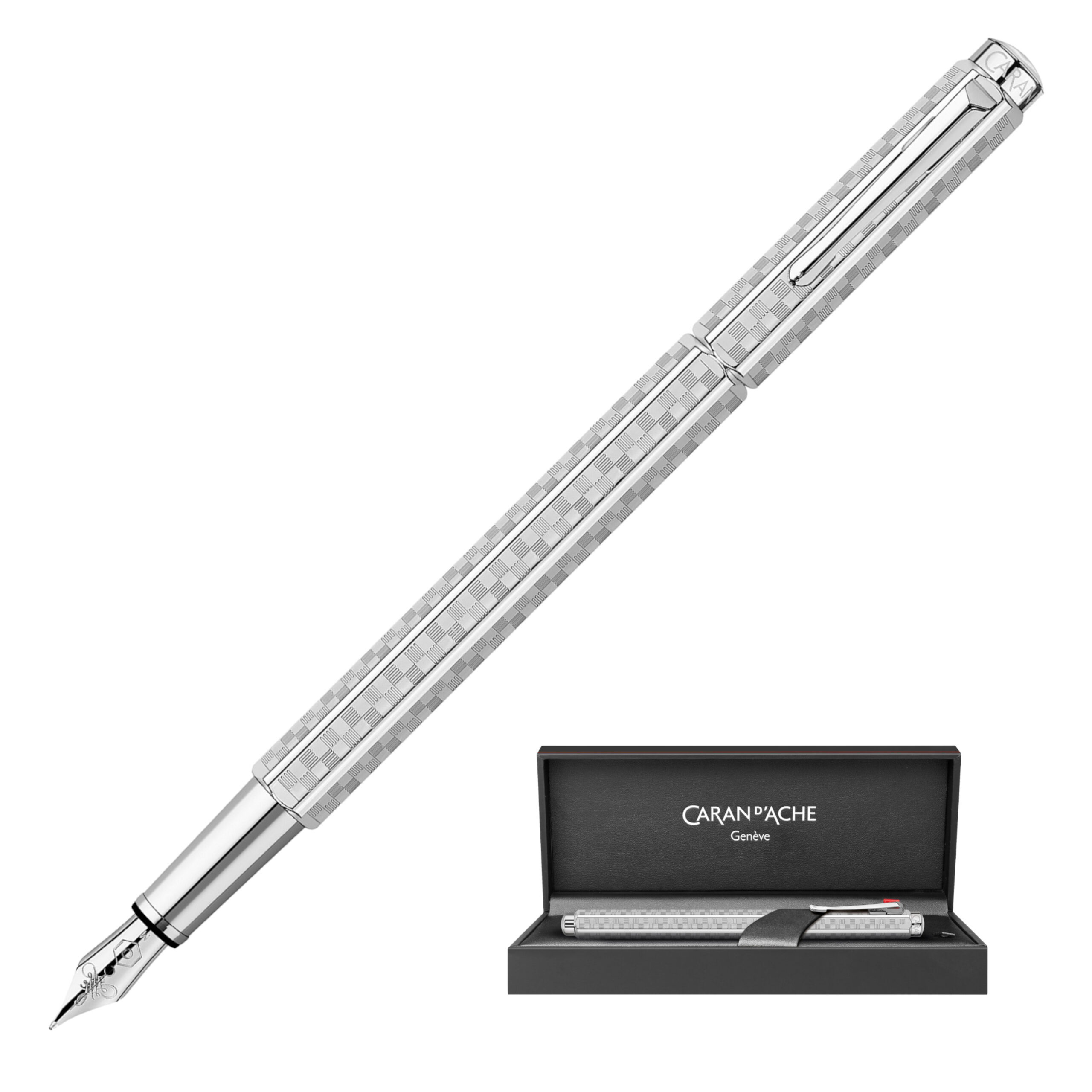 Pióro wieczne Caran d`Ache Ecridor Damier Platinum