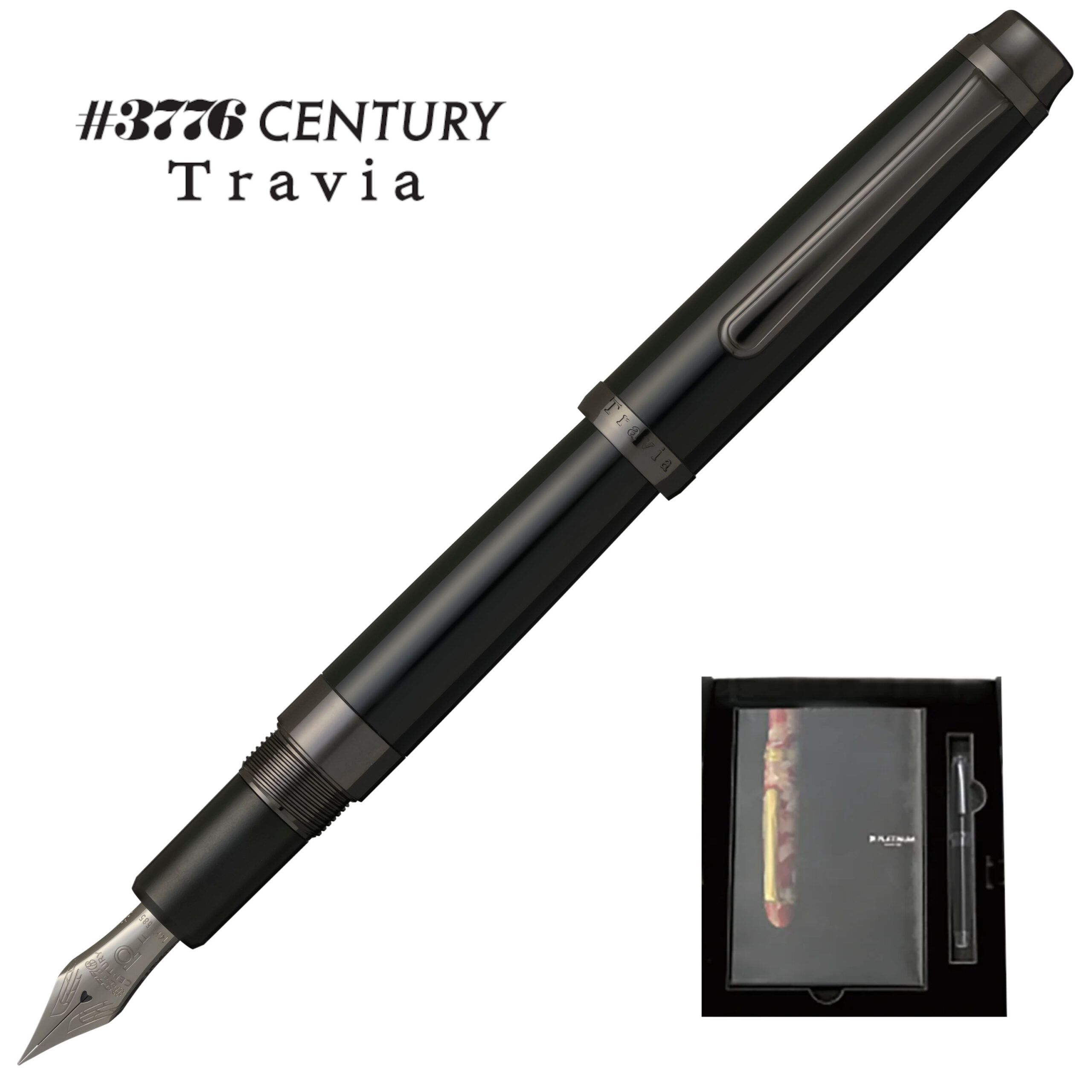 Pióro wieczne Platinum Pen #3776 CENTURY Travia + książka