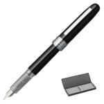 Czarne połyskujące pióro wieczne Platinum Plaisir Black